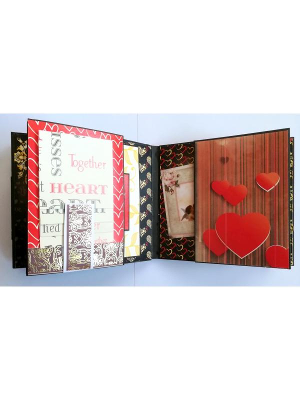 Love Together Forever Handmade Scrapbook Album image