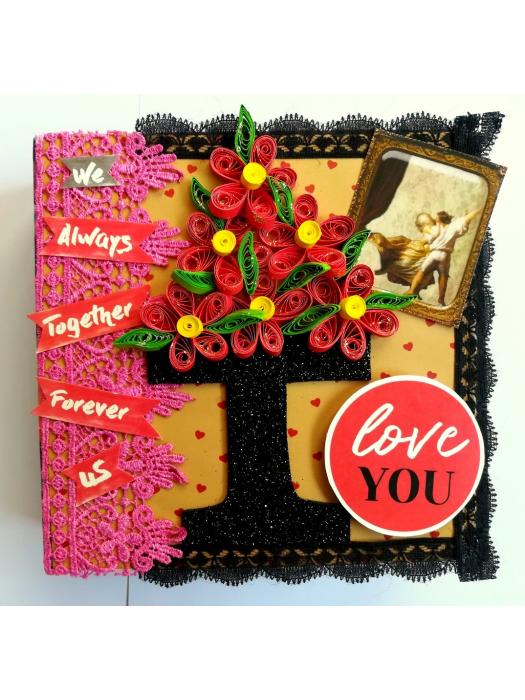 Love Together Forever Handmade Scrapbook Album