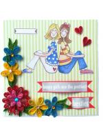 Best Friends or Sisters Handmade Greeting Card