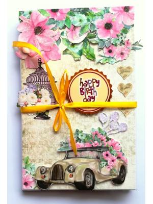 Sparkling Birthday Card/ Mini Scrapbook Gift Sparkling Birthday Card/ Mini Scrapbook Gift