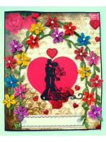 Too Much Love Sweetheart mini scrapbook card