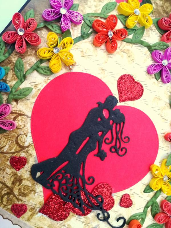 Too Much Love Sweetheart mini scrapbook card image
