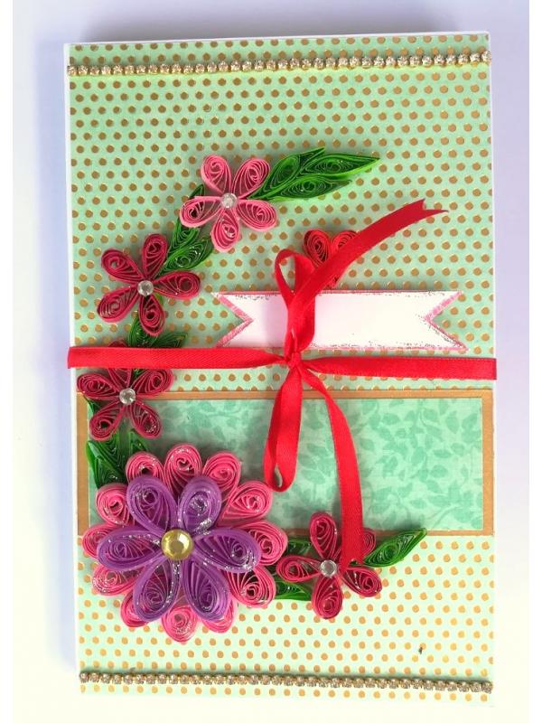 Sparkling Handmade Card/ Mini Scrapbook Gift