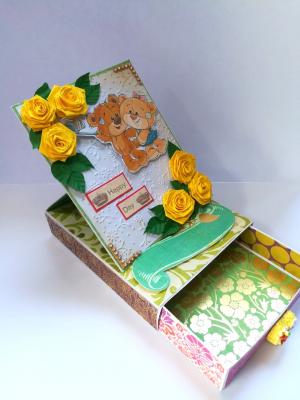 Friendship Card With Drawer Gift Greeting Card  Friendship Card With Drawer Gift Greeting Card