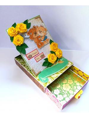Friendship Card With Drawer Gift Greeting Card  Friendship Card With Drawer Gift Greeting Card