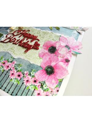 Handmade Sparkling Birthday Scrapbook Handmade Sparkling Birthday Scrapbook