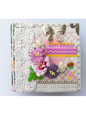Pocket Mini Birthday Handmade Scrapbook Pocket Mini Birthday Handmade Scrapbook