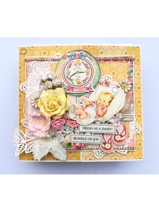 Sparkling Baby Girl Handmade Scrapbook Album image