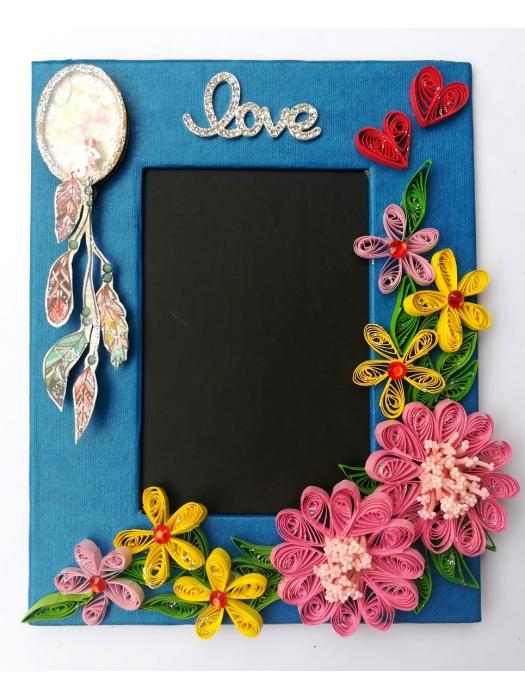 Sparkling Love Quilled Photo Frame 