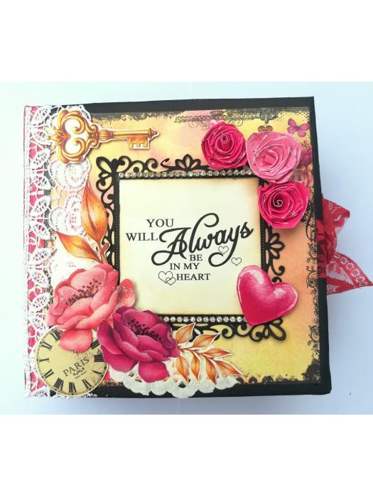 Love and Birthday Handmade Quilled Scrapbook image