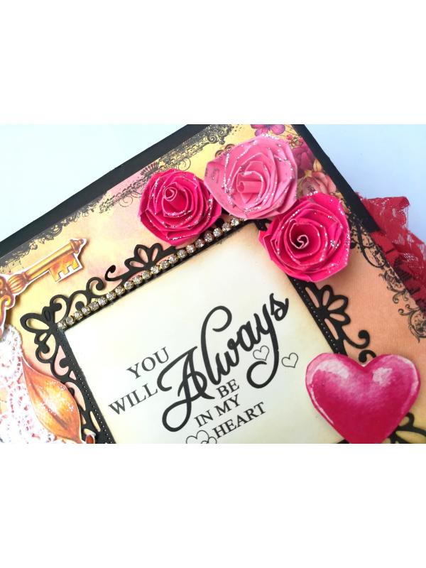 Love and Birthday Handmade Quilled Scrapbook image