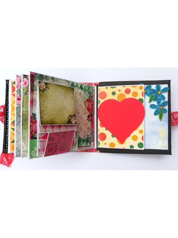 Love and Birthday Handmade Quilled Scrapbook