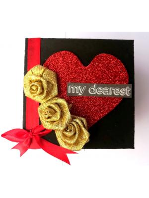 Golden and Red Love Explosion box Golden and Red Love Explosion box