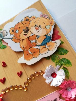 Love Quilled Special Heart Greeting Card -D1 Love Quilled Special Heart Greeting Card -D1