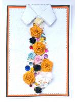 Decorative Quilled Tie All Occasion Greeting Card - D1