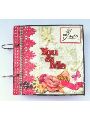 Love and Birthday Handmade Scrapbook - DESIGN 1 Love and Birthday Handmade Scrapbook - DESIGN 1