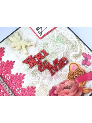 Love and Birthday Handmade Scrapbook - DESIGN 1 Love and Birthday Handmade Scrapbook - DESIGN 1