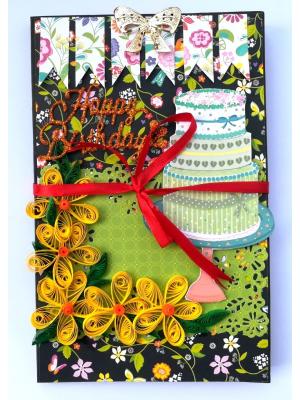 Sparkling Birthday Card/ Mini Scrapbook Gift - D2 Sparkling Birthday Card/ Mini Scrapbook Gift - D2