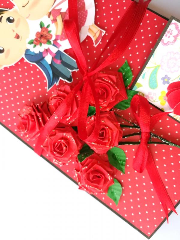 Love Mini 3 fold Scrapbook / Mini Scrapbook Greeting Card image