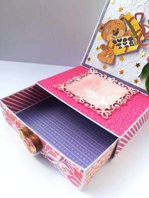 Card With Drawer Gift Greeting Card - D 15 Card With Drawer Gift Greeting Card - D 15