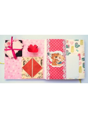 Sparkling Purple Quilled Mini Zigzag Scrapbook - D1