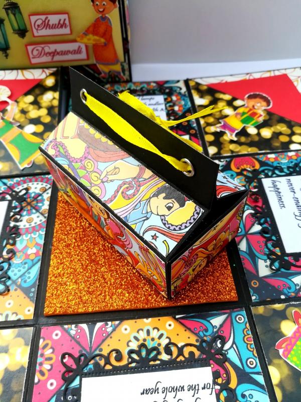 Sparkling Diwali Handmade Explosion Gift Box D2