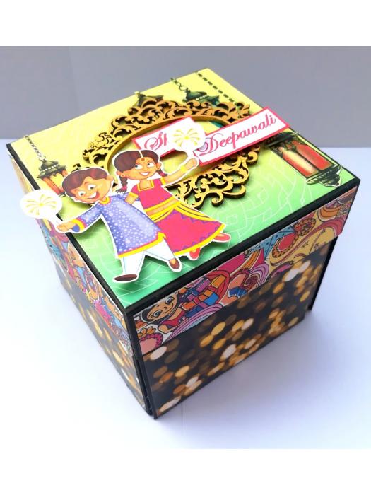 Sparkling Diwali Handmade Explosion Gift Box D1