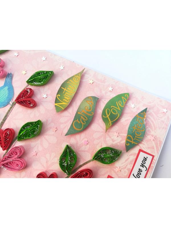 Sparkling Tree Quilled Mothers Day Greeting Card image