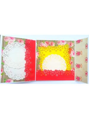 Red Quilled Mini Scrapbook Greeting Card Red Quilled Mini Scrapbook Greeting Card