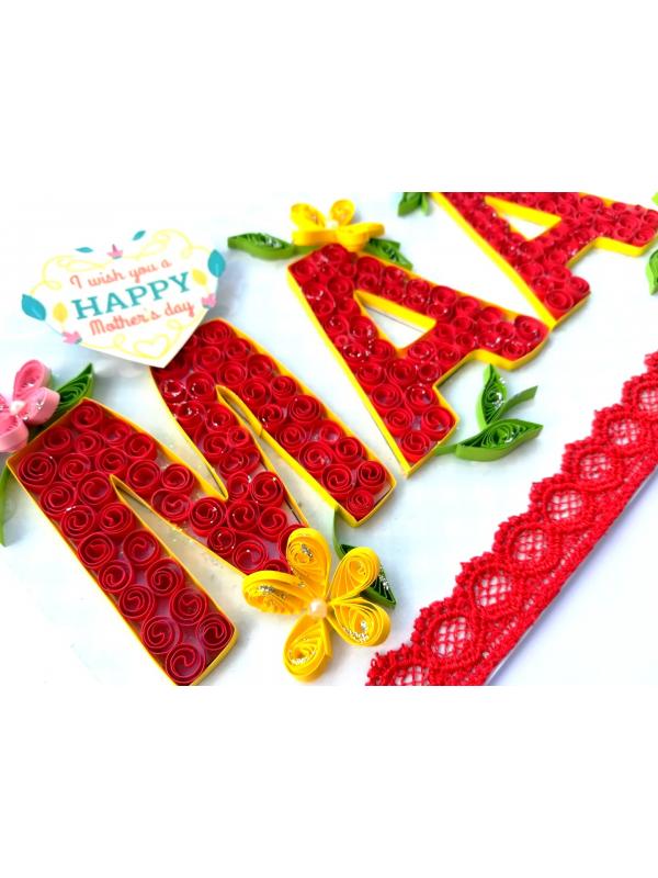 Maa Quilled Mothers Day Greeting Card image