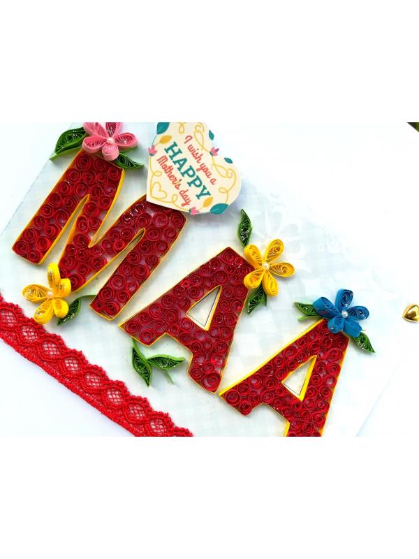Maa Quilled Mothers Day Greeting Card