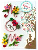 Mom Quilled Mothers Day Greeting  Card