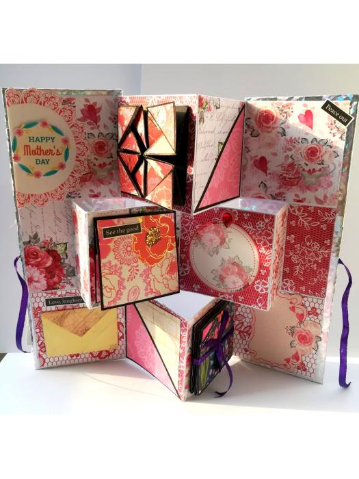 Sparkling Mothers Day Flip Fold Album Card