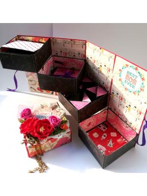 Mothers Day Opening Box fold Mini Album Mothers Day Opening Box fold Mini Album