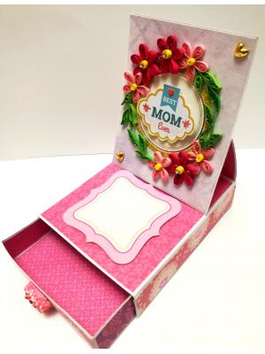 Card With Drawer Gift Greeting Card - Mothers Day Card With Drawer Gift Greeting Card - Mothers Day
