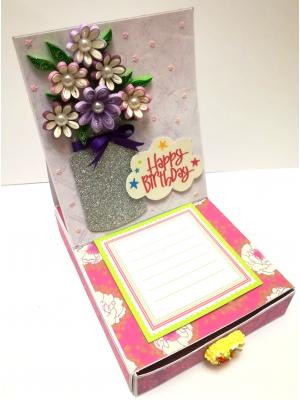 Card With Drawer Gift Greeting Card D27 Card With Drawer Gift Greeting Card D27