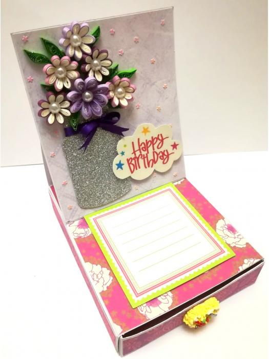 Card With Drawer Gift Greeting Card D27