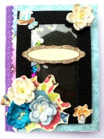 Purple Themed Shaker Mini Scrapbook Gift