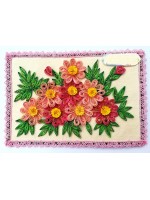 Sparkling Quilled Floral Blast Greeting Card