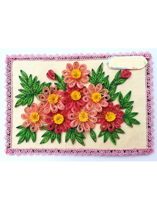 Sparkling Quilled Floral Blast Greeting Card image