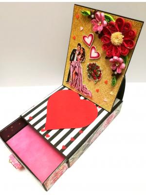 Card With Drawer Gift Greeting Card -D22 Card With Drawer Gift Greeting Card -D22