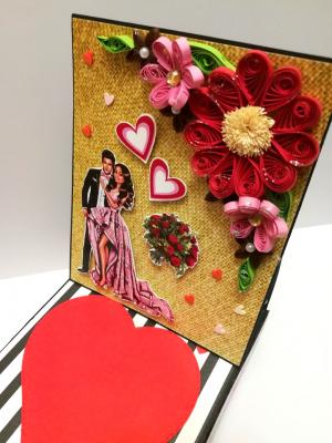 Card With Drawer Gift Greeting Card -D22 Card With Drawer Gift Greeting Card -D22