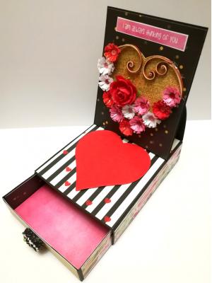Card With Drawer Gift Greeting Card - D23 Card With Drawer Gift Greeting Card - D23