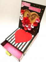 Card With Drawer Gift Greeting Card -D24