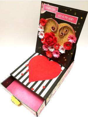 Card With Drawer Gift Greeting Card -D24 Card With Drawer Gift Greeting Card -D24
