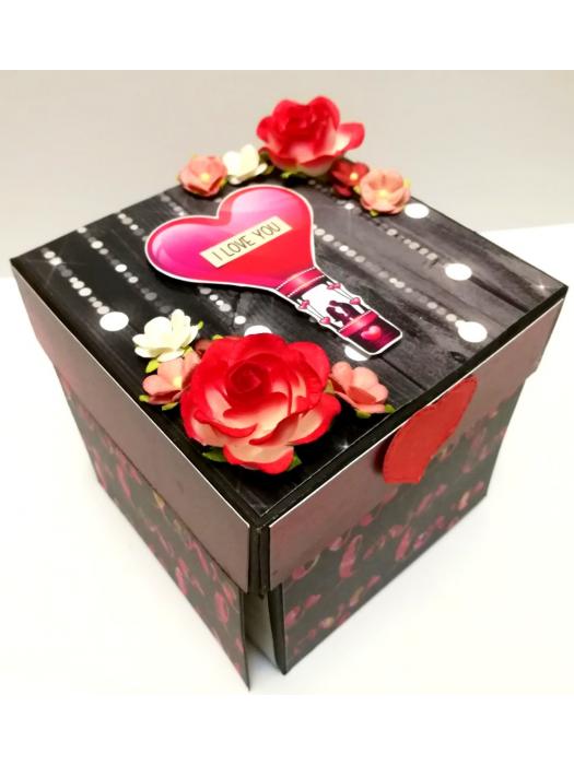 Valentine Theme Explosion Box - D1