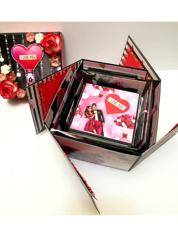 Valentine Theme Explosion Box - D1