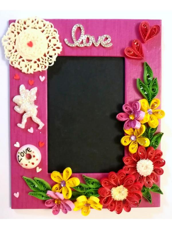 Sparkling Love Quilled Photo Frame -D2 image