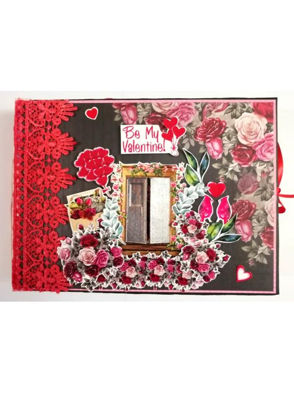 Love & Valentine Handmade Scrapbook -D1
