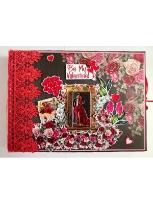Love & Valentine Handmade Scrapbook -D1 Love & Valentine Handmade Scrapbook -D1